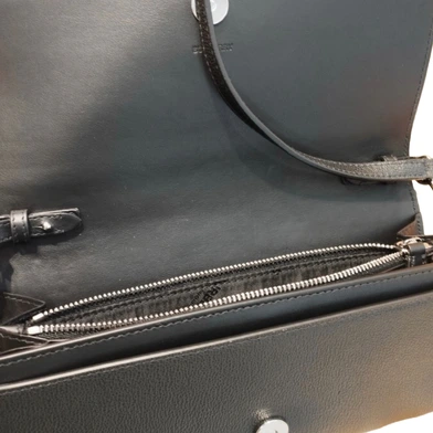 Burberry Henley leather crossbody bag purse black thumbnail 6